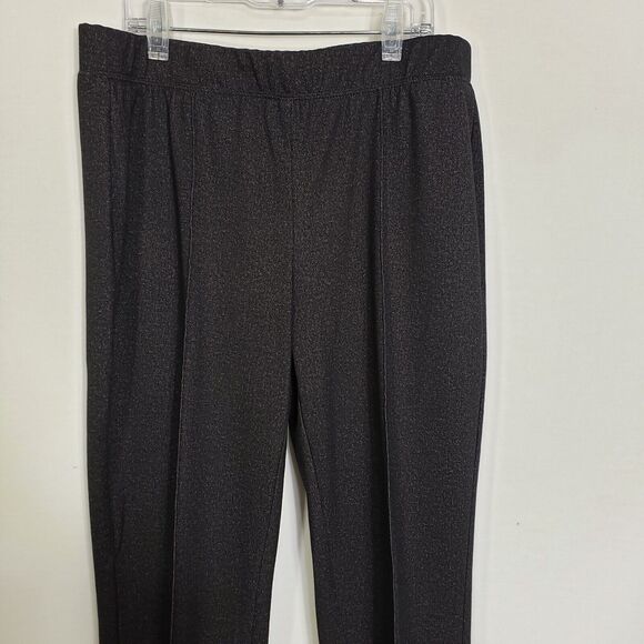 Chico's Womens Pants Sz 0 Small 4 Dark Gray Pull On Stretch Front Seams Mid Rise - Picture 5 of 14